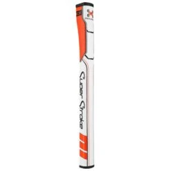 Traxion Wristlock Putter Grip . White - Orange - Black