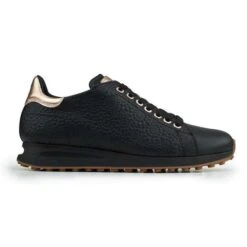 Ladies Atlantis Winter Shoes Black - Rose Gold