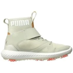 Puma Junior Ignite PwrAdapt Tour Hi-Top Shoes Grey - Silver