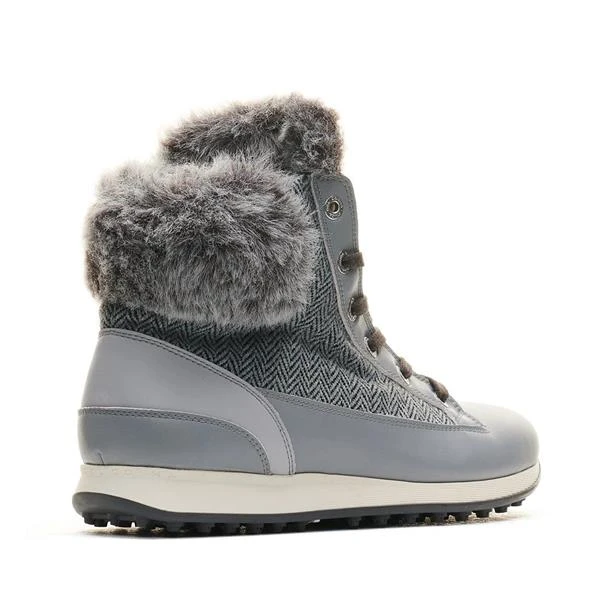 Ladies Lascala Boots Grey Tweed - Image 4