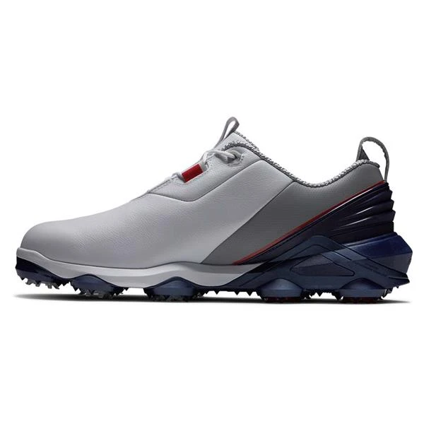 FootJoy Gents FJ Tour Alpha Shoes White - Navy - Grey - Image 3