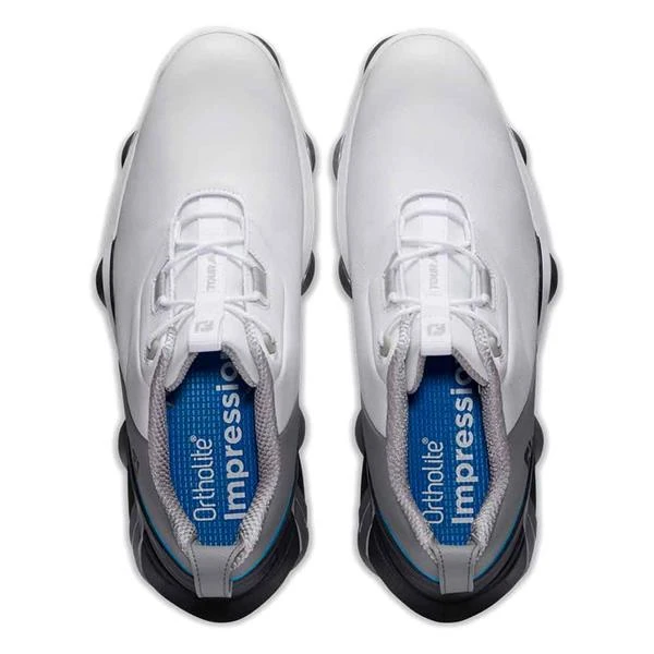 FootJoy Gents Tour Alpha Shoes White Grey Blue - Image 4
