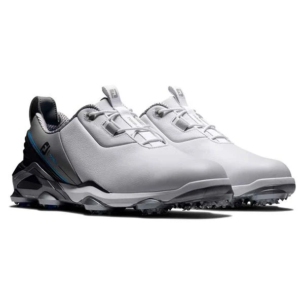 FootJoy Gents Tour Alpha Shoes White Grey Blue - Image 6