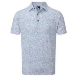 FootJoy Gents Granite Print Lisle Shirt White