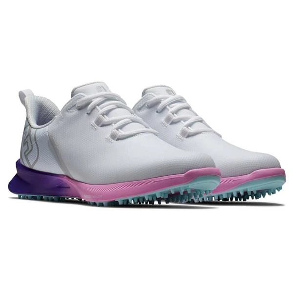 FootJoy Ladies FJ Fuel Sport Shoes White - Purple - Pink - Image 6