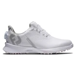 FootJoy Ladies FJ Fuel Spikeless Shoes White - Pink - BOA