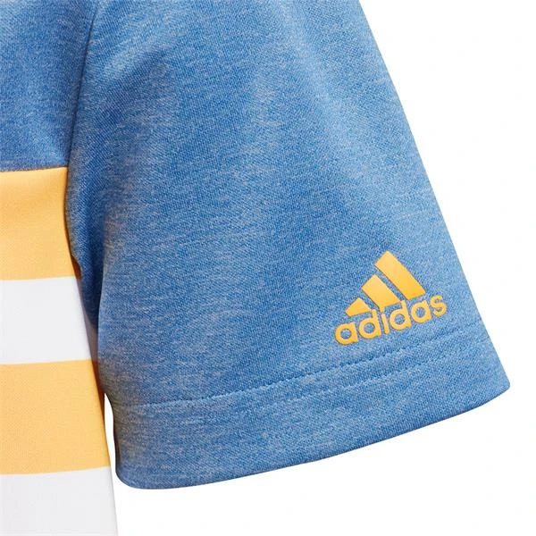 ADIDAS Junior - Boys 3-Stripe Polo Shirt Real Gold - Image 3