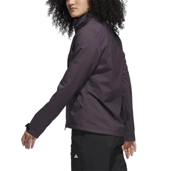 ADIDAS Ladies Rain Jacket Purple - Image 4