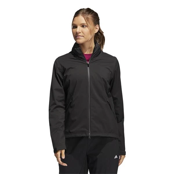 ADIDAS Ladies Rain Jacket Black - Image 3