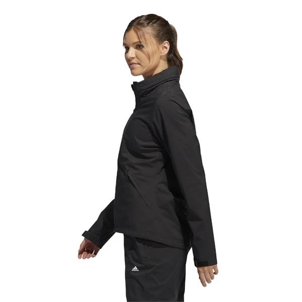 ADIDAS Ladies Rain Jacket Black - Image 4