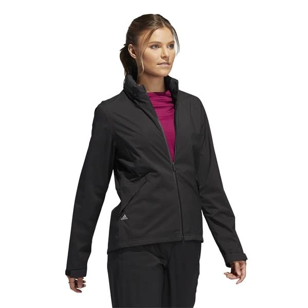 ADIDAS Ladies Rain Jacket Black - Image 6