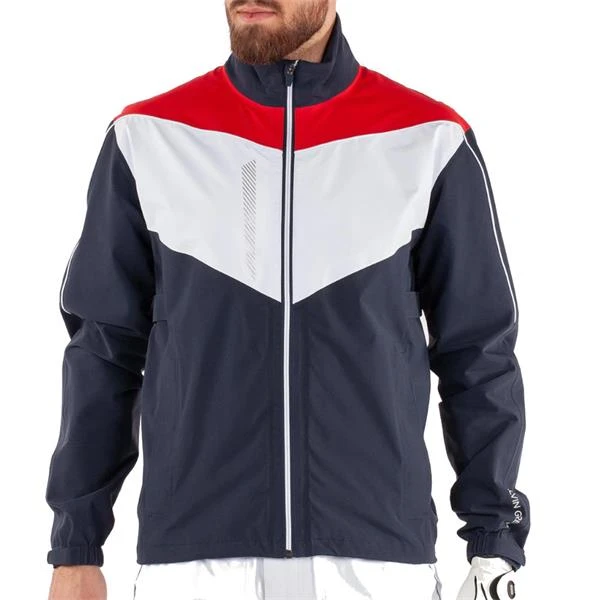 Galvin Green Gents Armstrong GORE-TEX Paclite Jacket Navy - White - Red - Image 3