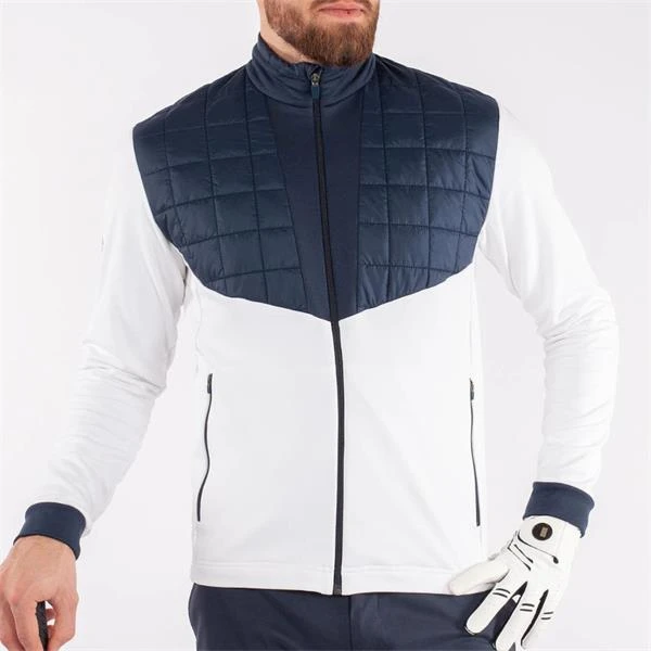 Galvin Green Gents Damian Insula Jacket White - Navy - Image 3