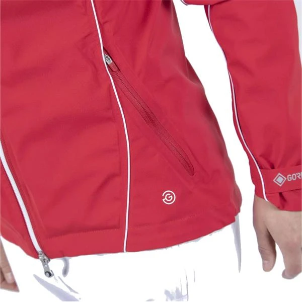 Galvin Green Ladies Arissa Waterproof GORE-TEX Jacket Red - White - Image 4