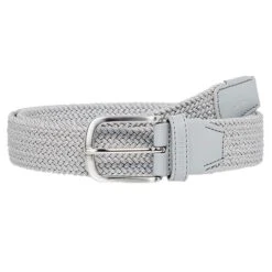 J.Lindeberg Gents Bernhard Braided Elastic Belt Grey